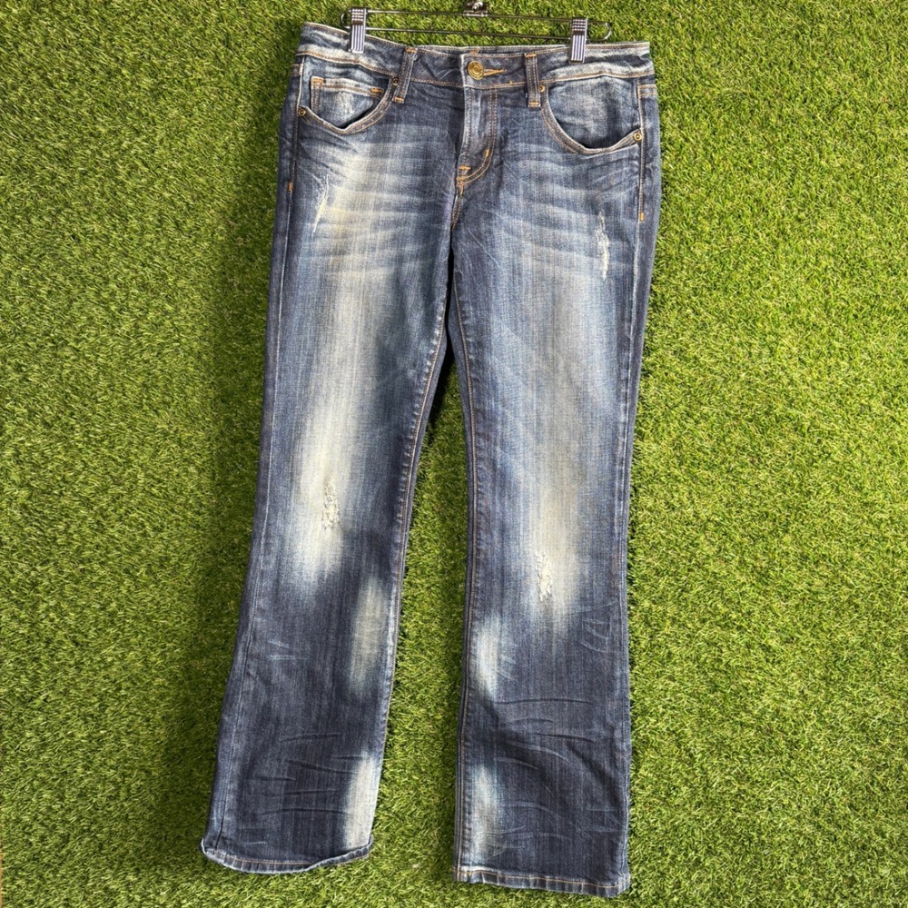 Vigoss Collection Miami Bootcut Jeans‎ Distressed Denim Womens 7/8 29